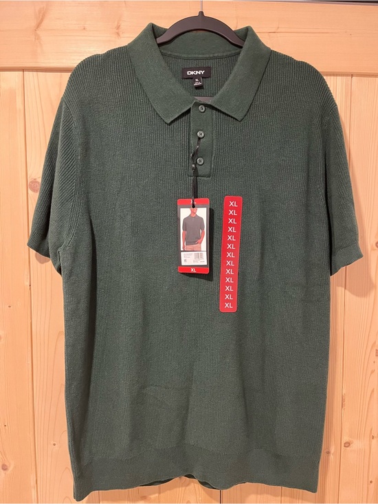 Dkny Other - DKNY Men's Green Polo Knit Shirt XL Regular Fit